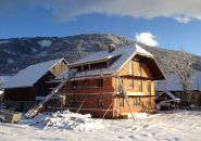 Landhaus Abrahamgut - Rohbau im Winter